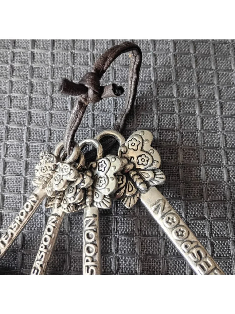 measuring spoon set Floral Sterling Steel
